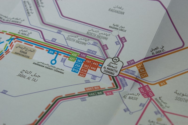 amman travel guide a map of amman 1