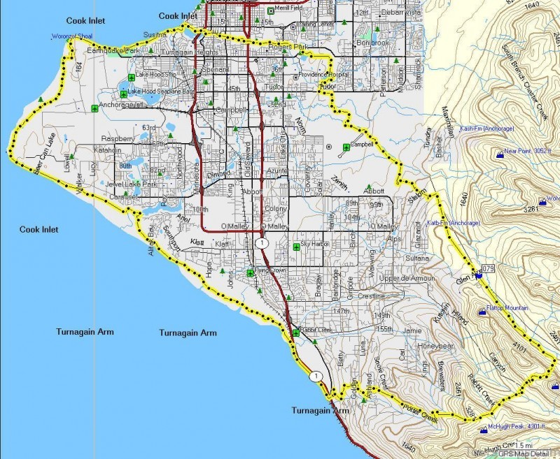 anchorage travel guide for tourists a map of anchorage alaska