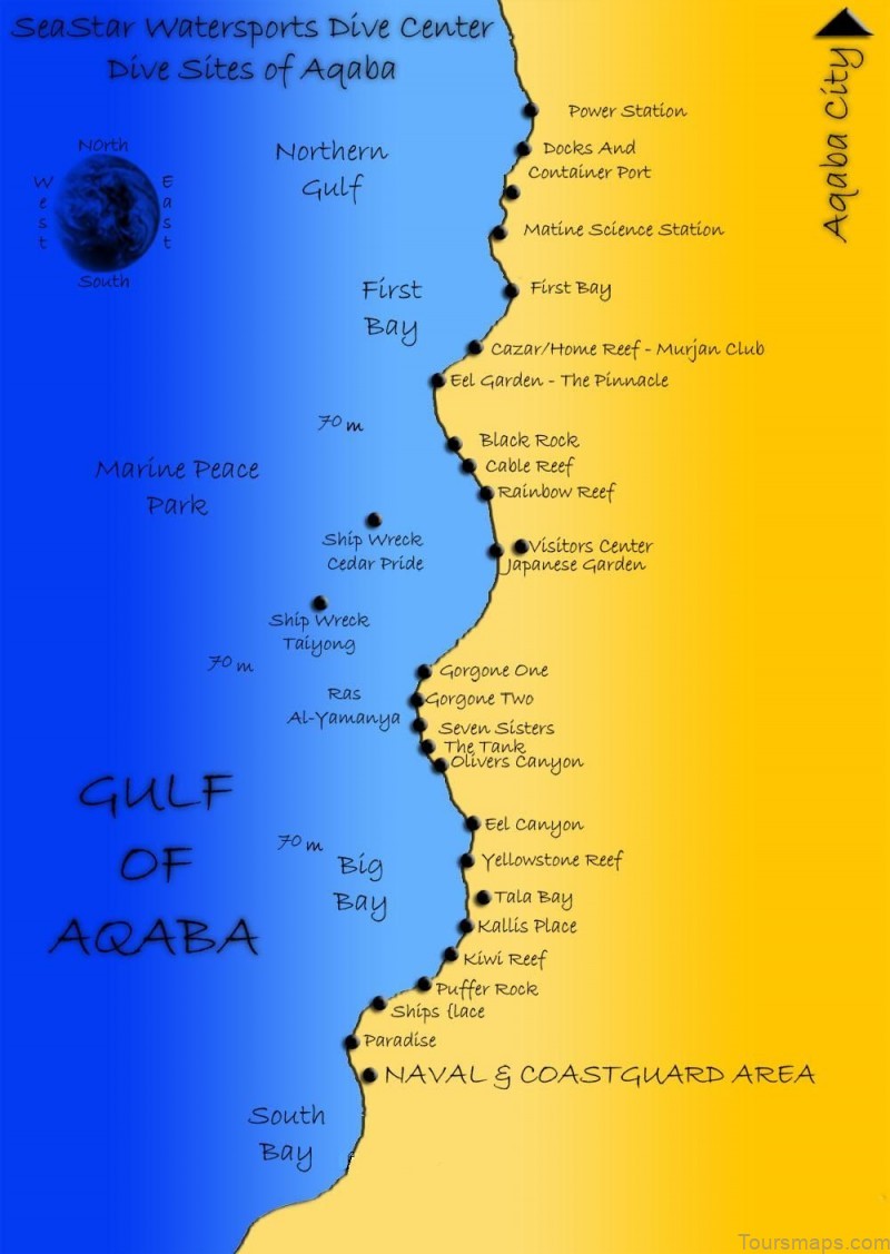 aqaba travel guide map activities attractions and hotels