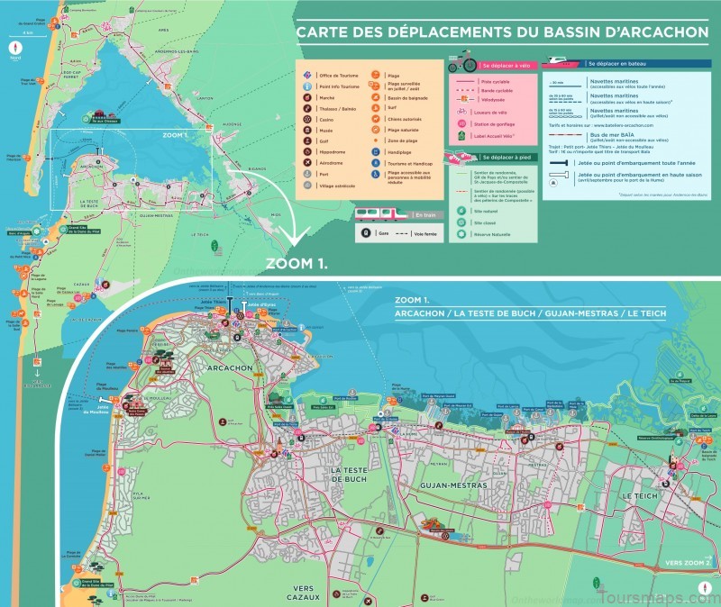 arcachon travel guide map of arcachon 7