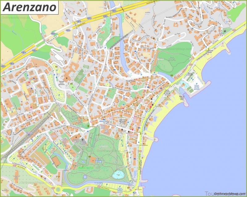 arenzano travel guide for tourists map of arenzano 2
