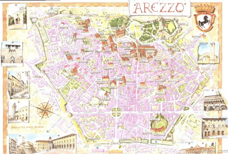 arezzo travel guide map of arezzo 3