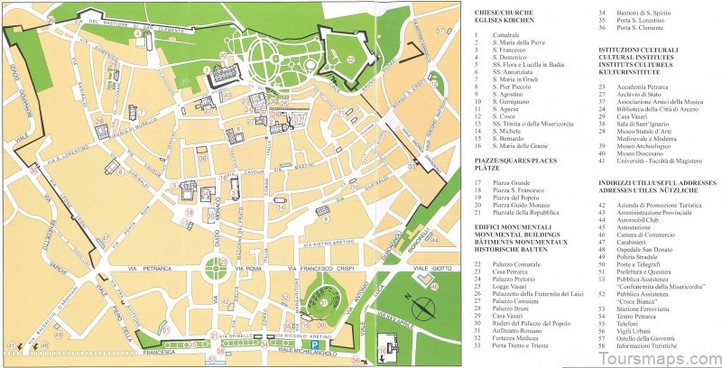 arezzo travel guide map of arezzo 4
