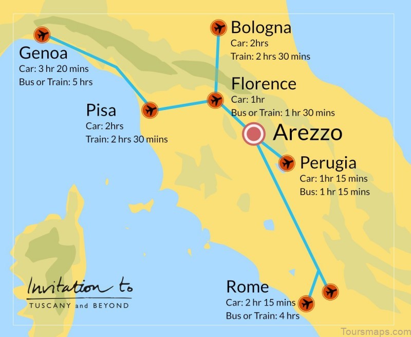 arezzo travel guide map of arezzo 5
