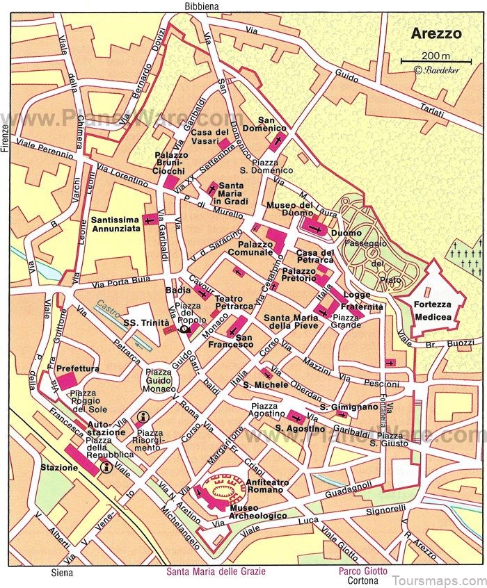 arezzo travel guide map of arezzo 6