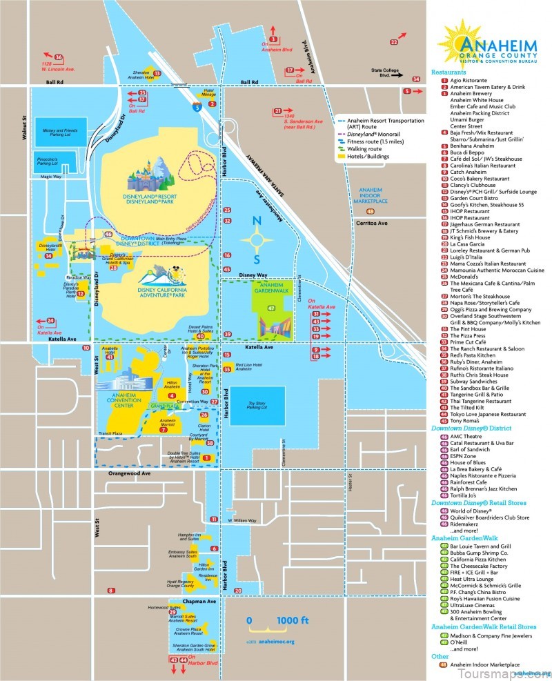 map of anaheim travel guide 4