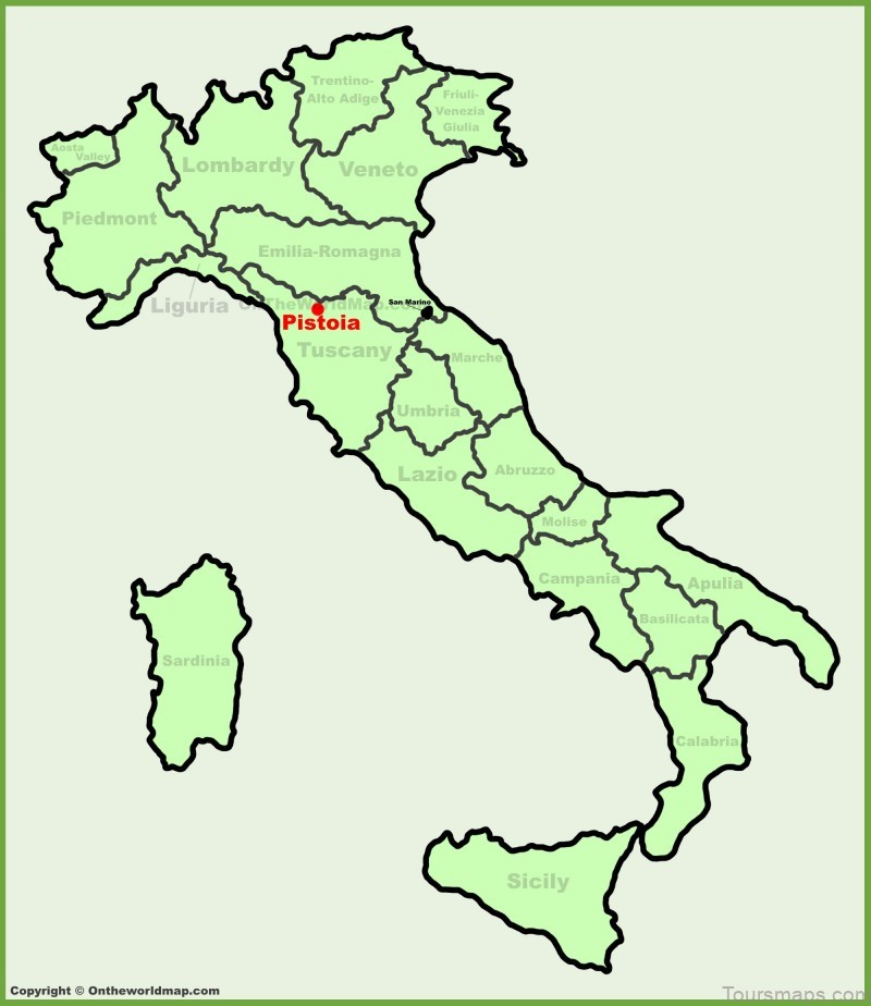 map of the best things to do in pistoia 3