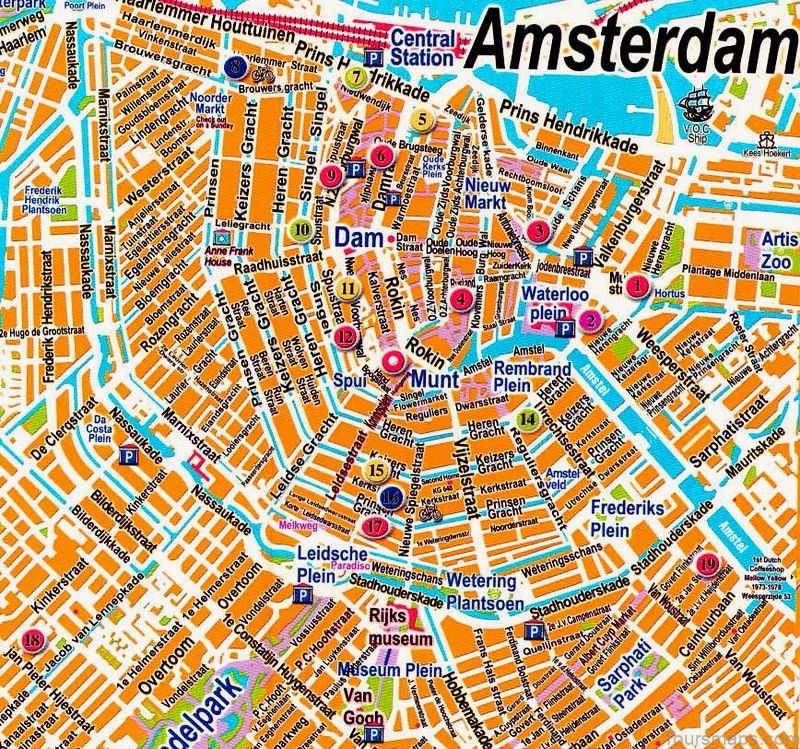 maps of amsterdam 1