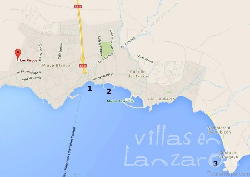 playa blanca travel guide for tourists map of playa blanca 7