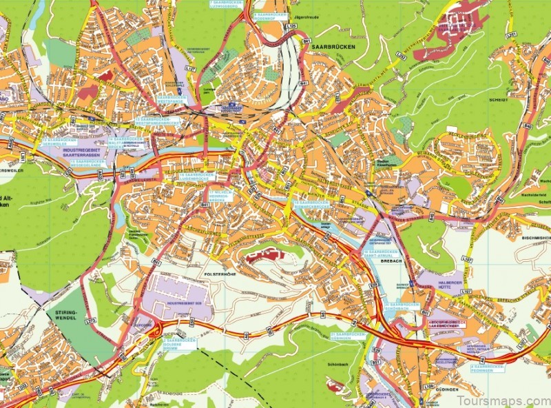 %name Saarbrücken Travel Guide for Tourists   Map of Saarbrücken