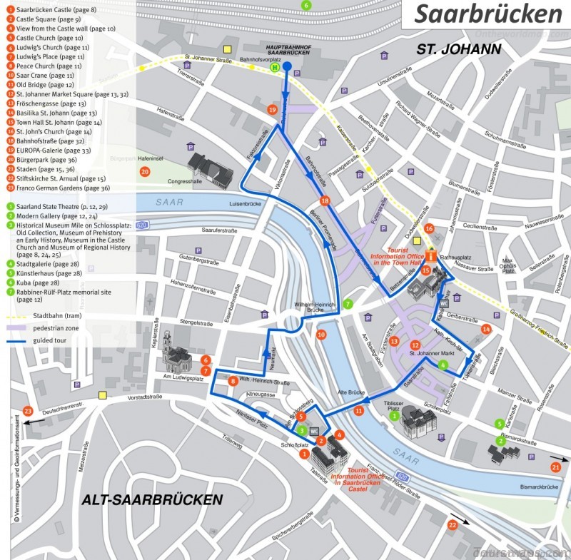 saarbrucken travel guide for tourists map of saarbrucken 3