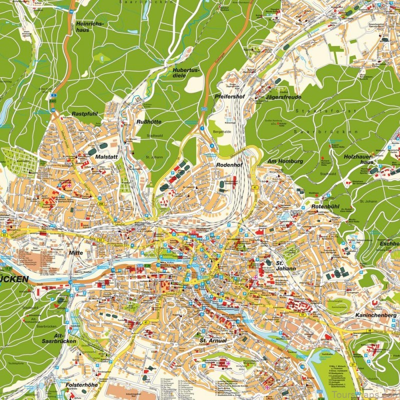 saarbrucken travel guide for tourists map of saarbrucken 7