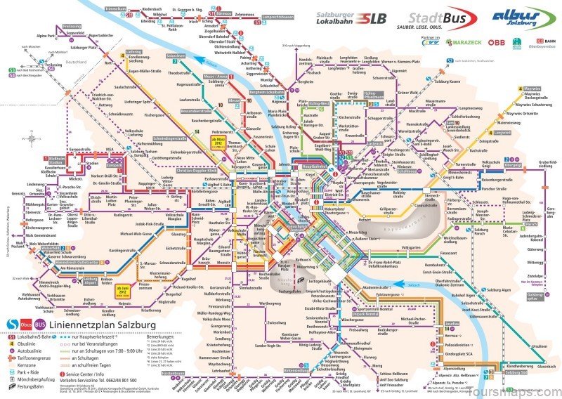 salzburg travel guide for tourist map of salzburg 6