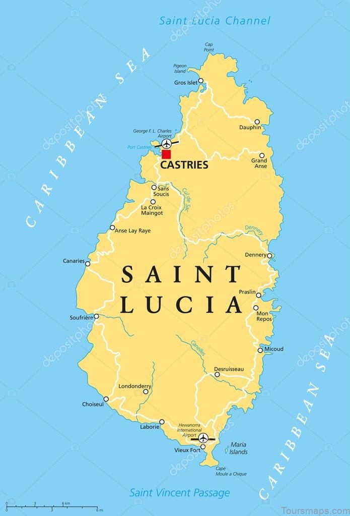 santa lucia travel guide map of the entire town 3