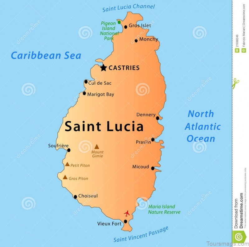 santa lucia travel guide map of the entire town 7