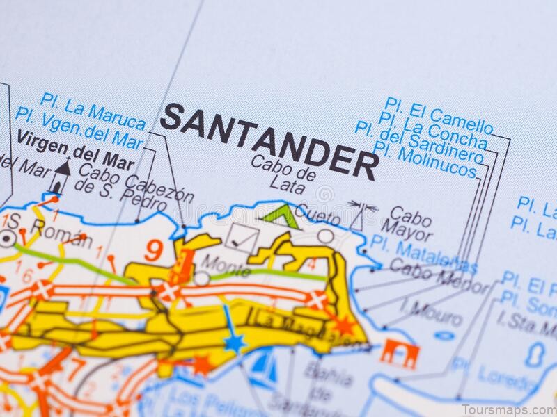 santander travel guide for tourist map of santander 2