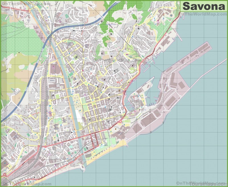 savona travel guide map of the city of savona 2