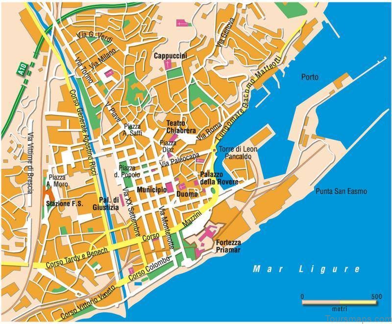 savona travel guide map of the city of savona 3