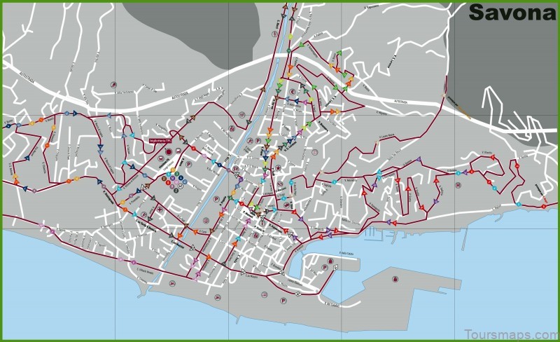 savona travel guide map of the city of savona 5