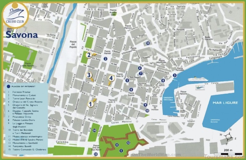 savona travel guide map of the city of savona 6