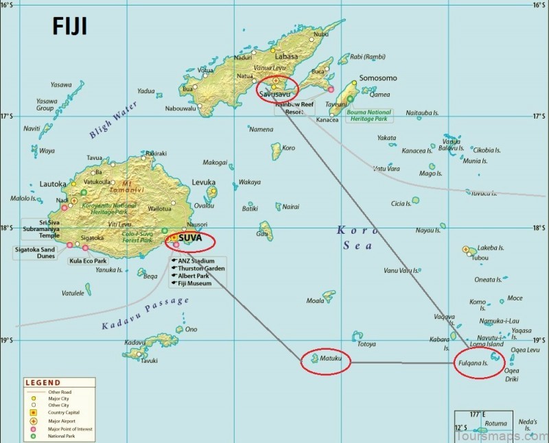savusavu travel guide for tourist map of savusavu fiji 1