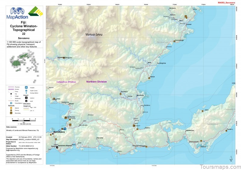 savusavu travel guide for tourist map of savusavu fiji 2