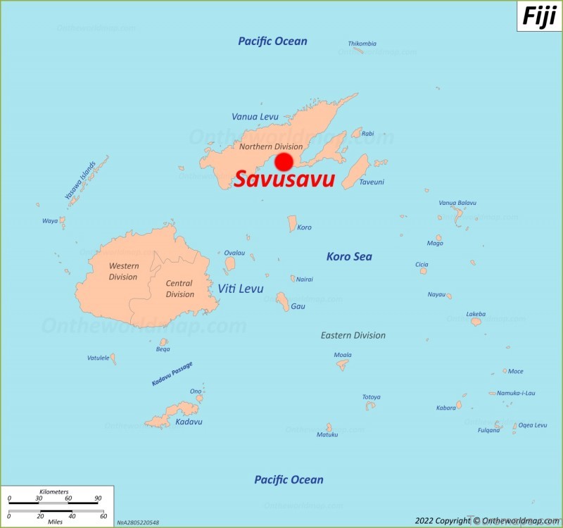 savusavu travel guide for tourist map of savusavu fiji 3