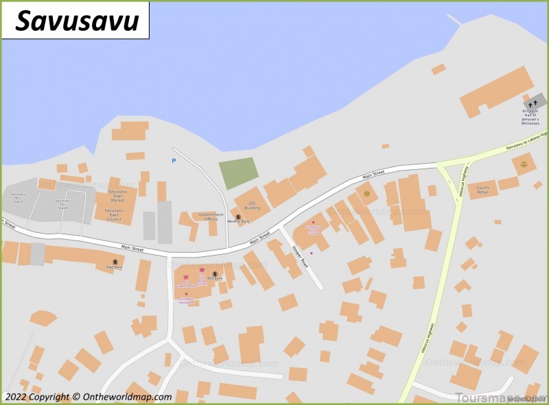 savusavu travel guide for tourist map of savusavu fiji 4
