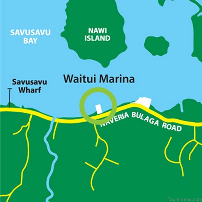 savusavu travel guide for tourist map of savusavu fiji