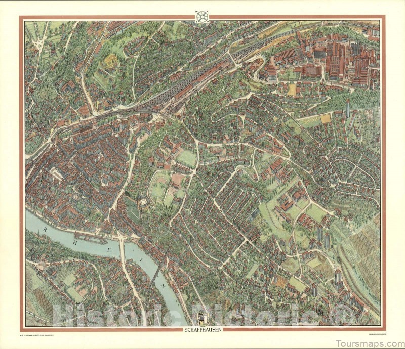 schaffhausen travel guide for tourist map of schaffhausen 1