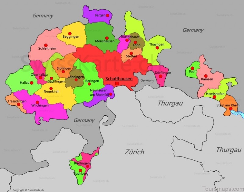 schaffhausen travel guide for tourist map of schaffhausen 4
