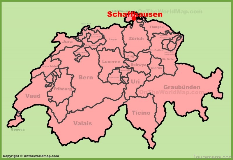 schaffhausen travel guide for tourist map of schaffhausen 6