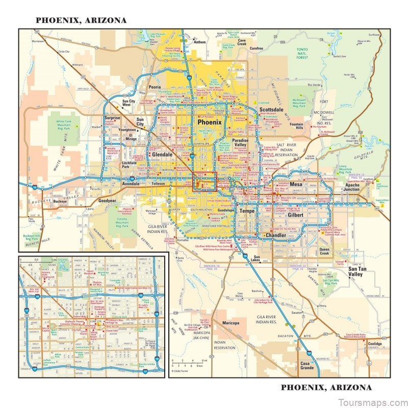 the map of phoenix metro area you need for almost anything 2