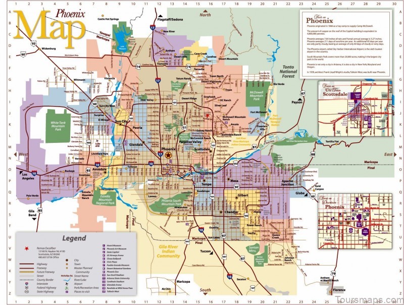 the map of phoenix metro area you need for almost anything 6