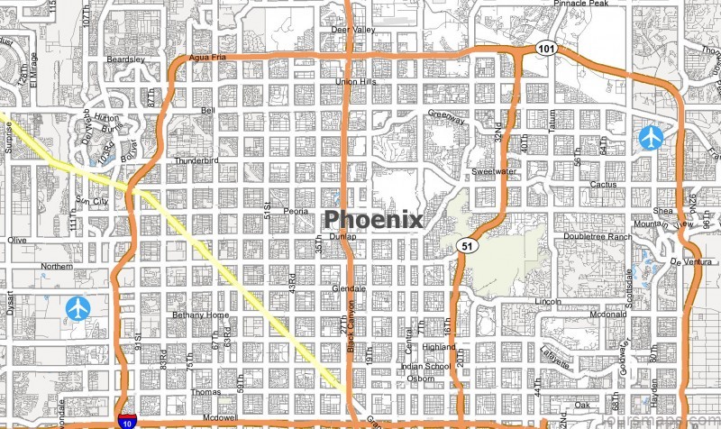 the map of phoenix metro area you need for almost anything 8