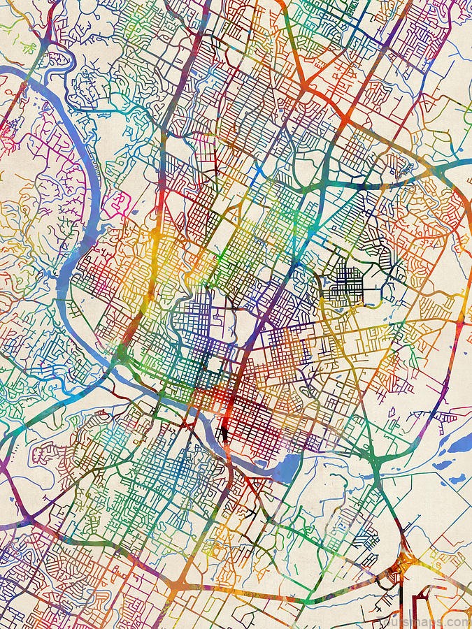 austin travel guide map of austin