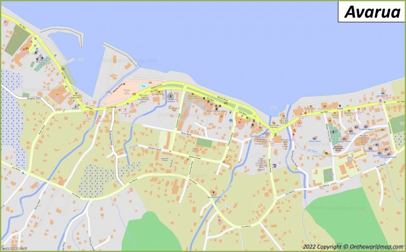 avarua travel guide for tourist map of avarua 2