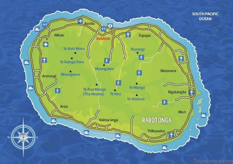 avarua travel guide for tourist map of avarua 4