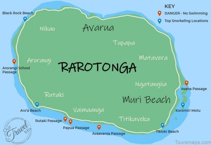 avarua travel guide for tourist map of avarua 5