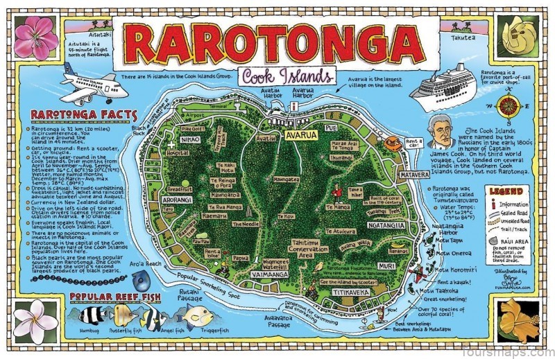 avarua travel guide for tourist map of avarua 7