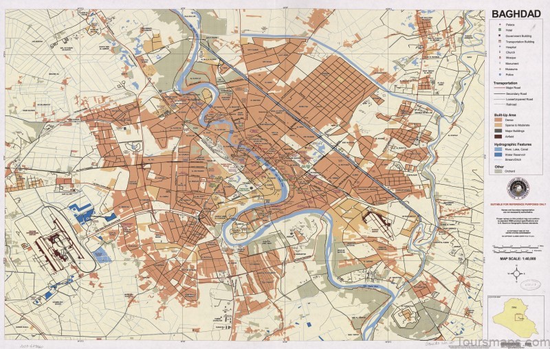 baghdad travel guide for tourists map of baghdad 3