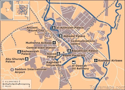 baghdad travel guide for tourists map of baghdad 5