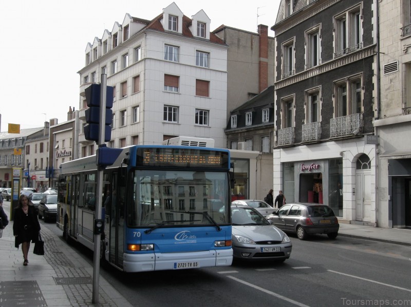 guide for tourists map of montlucon in france 4