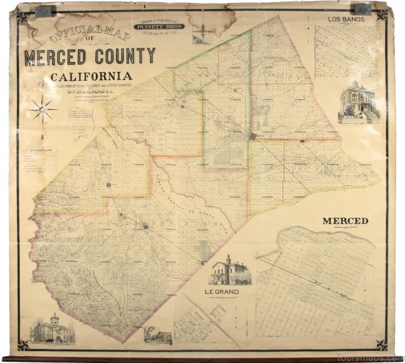 merced travel guide for tourist map of merced 1