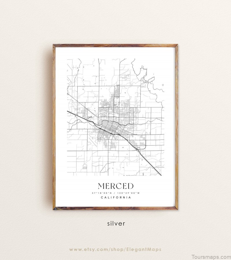 merced travel guide for tourist map of merced 4