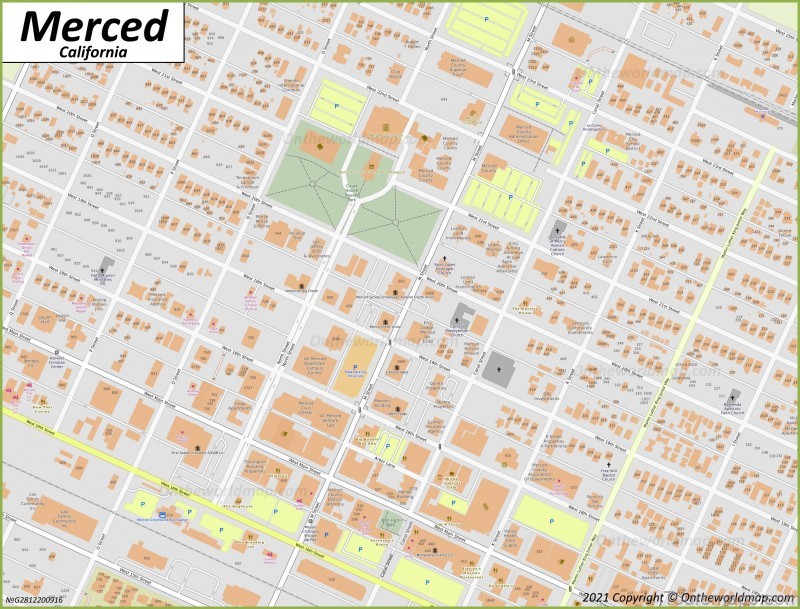 merced travel guide for tourist map of merced 8