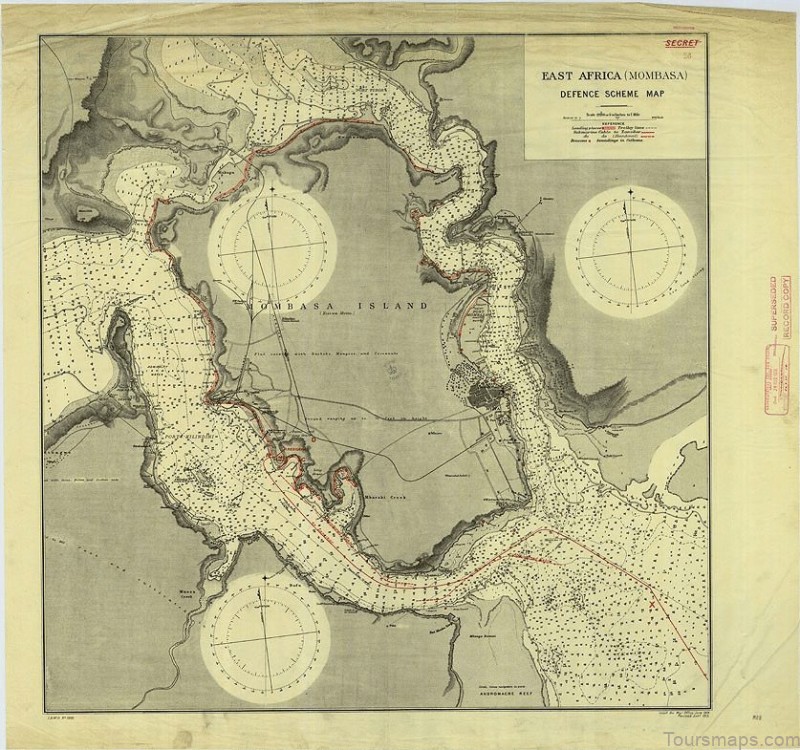 mombasa travel guide for tourist map of mombasa 1