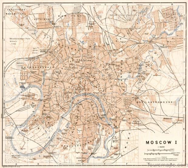 moscow travel guide for tourist map of moscow