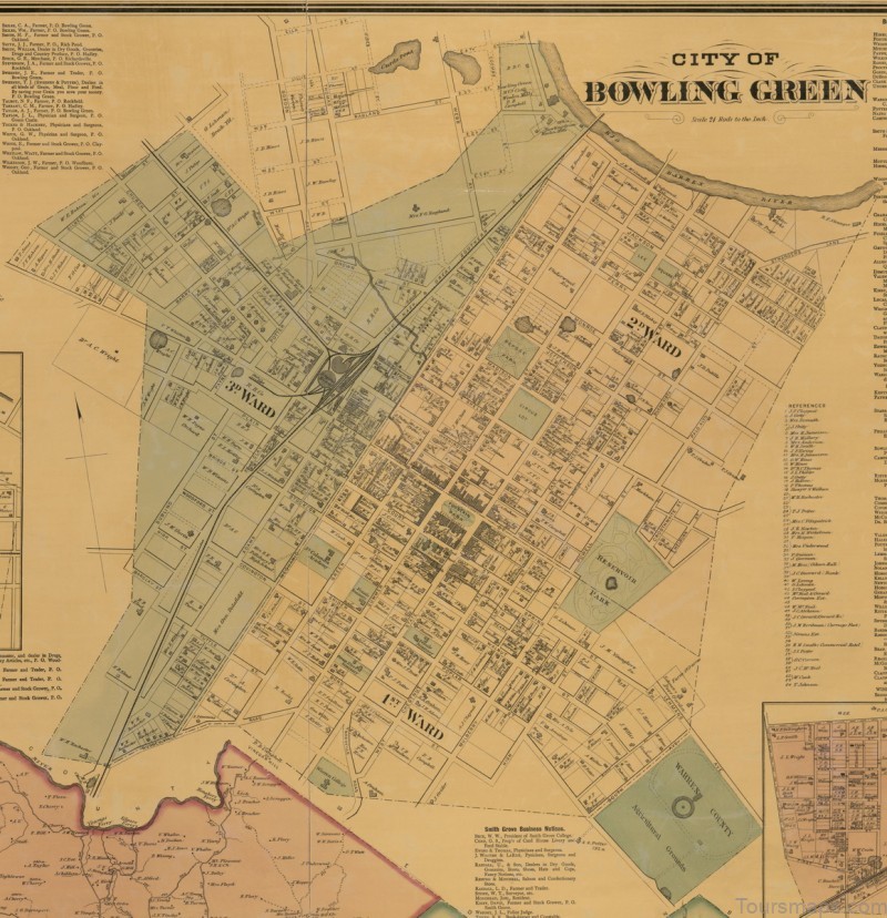 a bowling green travel guide for tourists map of bowling 2