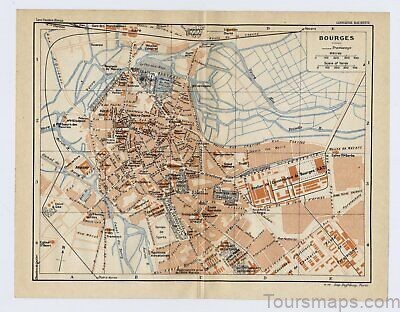 bourges travel guide for tourist map of bourges 6